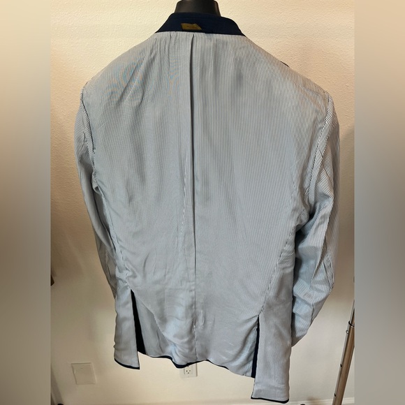 Brooks Brothers Navy Check Sport Coat - Explorer Performance Regent Fit 40R - Picture 8 of 8